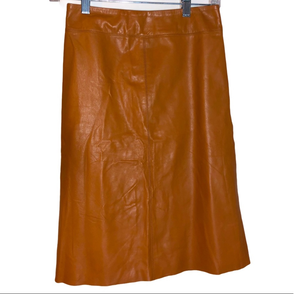 BCBGMaxAzria Orange Pencil Skirt